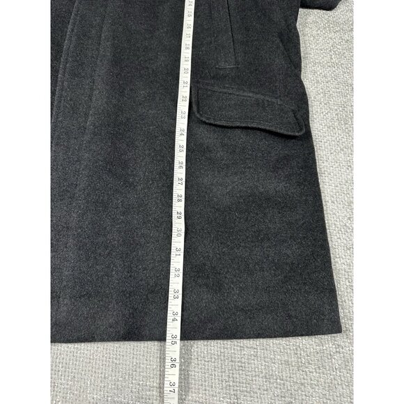 Sanyo Jacket Mens 48R Gray Angora Wool Pea Car Coat‎ Liner Vest - Picture 4 of 16